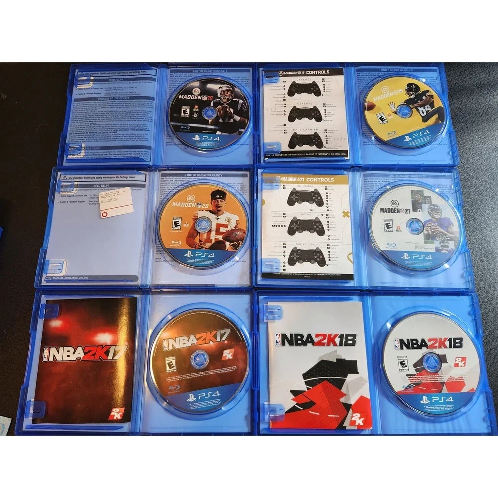 PS4 Game Lot 17 Games Red Dead Redemption 2 Madden NBA 2K Mortal Kombat XL PS4